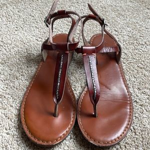 Metallic accent thong sandal by American Eagle